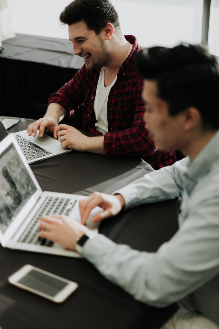team at desk