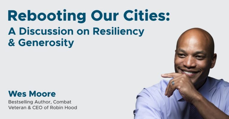 Rebooting Our Cities: A Discussion on Resiliency & Generosity