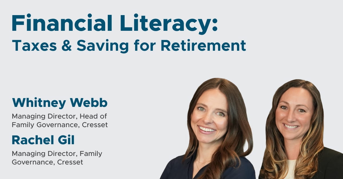 Financial Literacy: Taxes & Saving for Retirement
