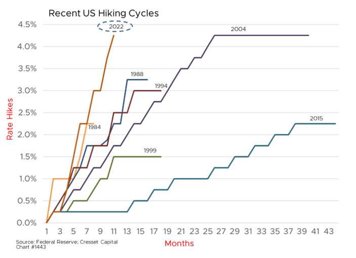 Recent US Hiking Cycles graph