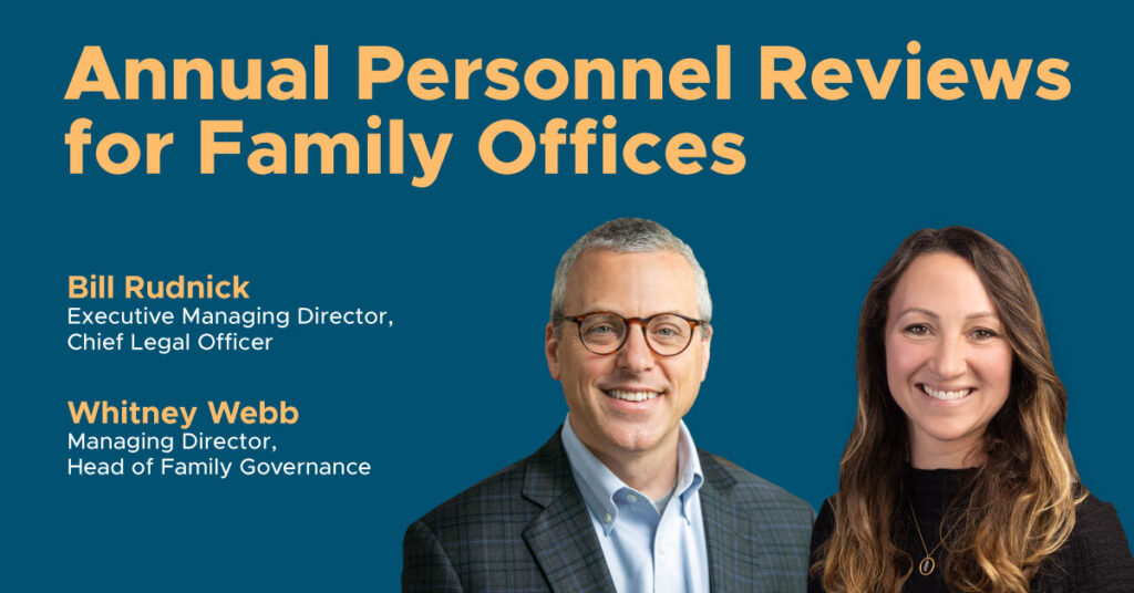 Annual Personnel Reviews for Family Offices