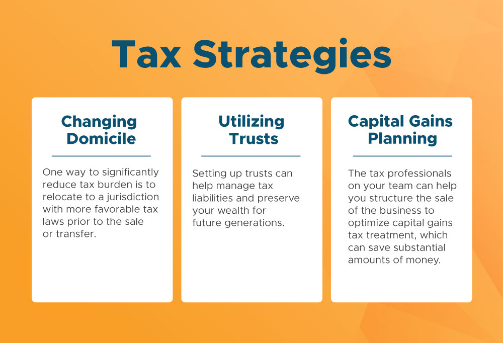 Tax Strategies: Changing Domicile, Utilizing Trusts, Capital Gains Planning