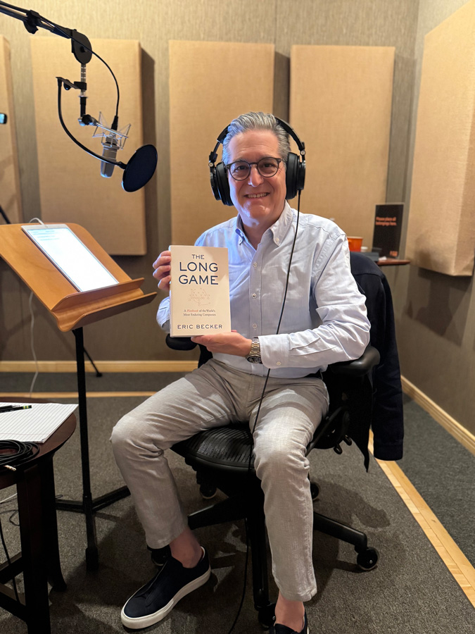 Eric Becker with "The Long Game" Book