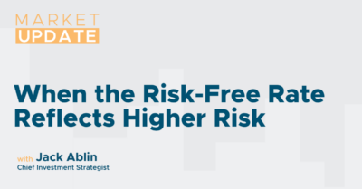 When the Risk-Free Rate Reflects Higher Risk