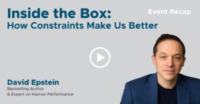 Event Recap: How Constraints Make Us Better