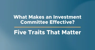 What makes an investment committee effective?