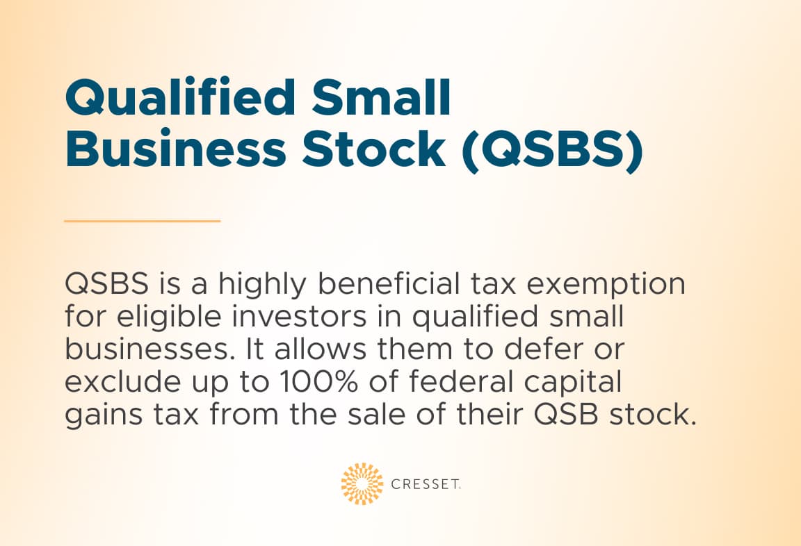 Definition of Qualified Small Business Stock (QSBS)