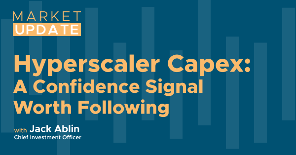Hyperscaler Capex: A Confidence Signal Worth Following