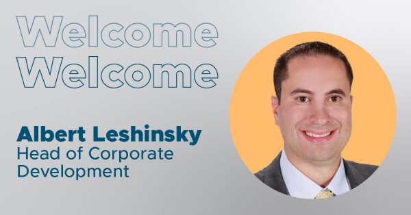 Welcome Albert Leshinsky