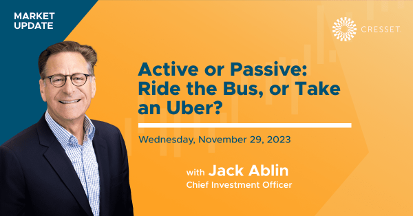 Active or Passive: Ride the Bus, or Take an Uber? Market Update